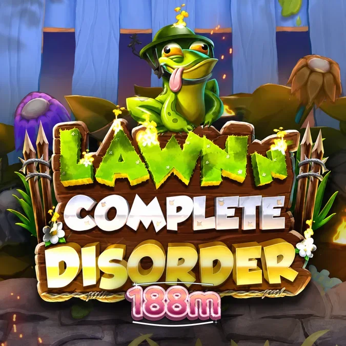 Giao diện trò chơi slot Lawn N’ Complete Disorder với các nhân vật rau củ đột biến